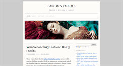 Desktop Screenshot of fashionformenow.com